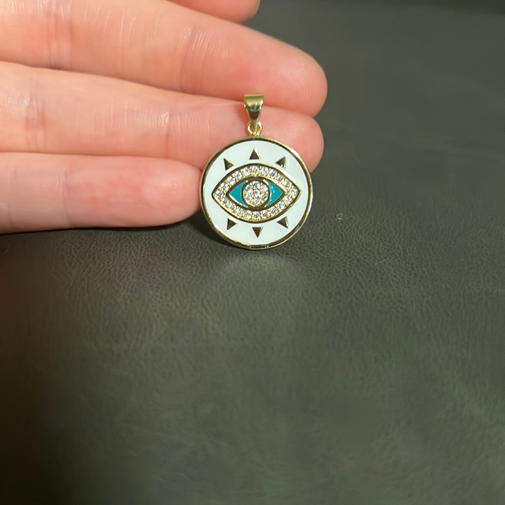 Necklace eye charm